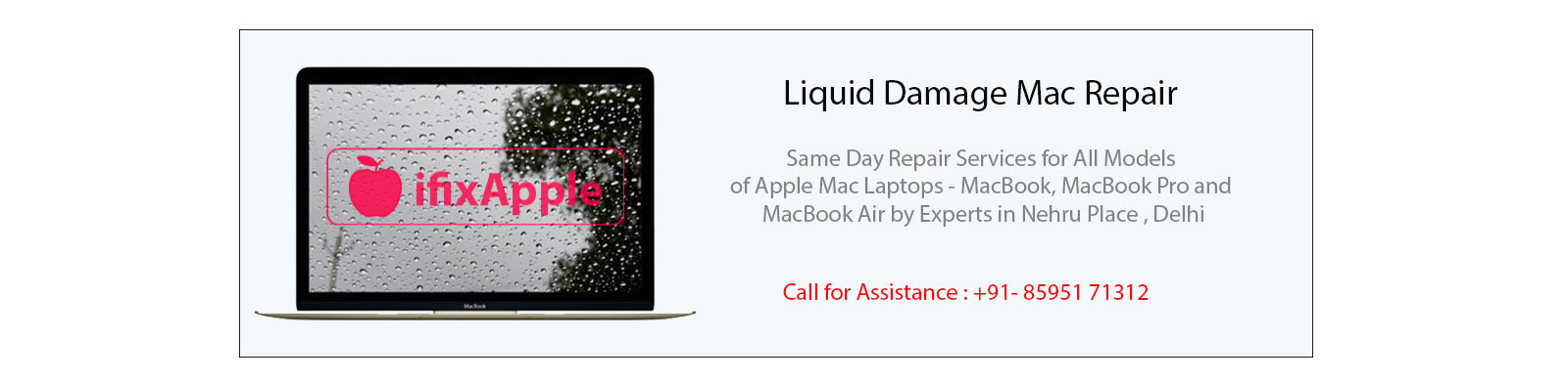 mac liquid spill damage repair